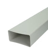 Renson 1006424 - Tubo PVC trozo 1m 7028 blanco 110x55mm | 4 piezas