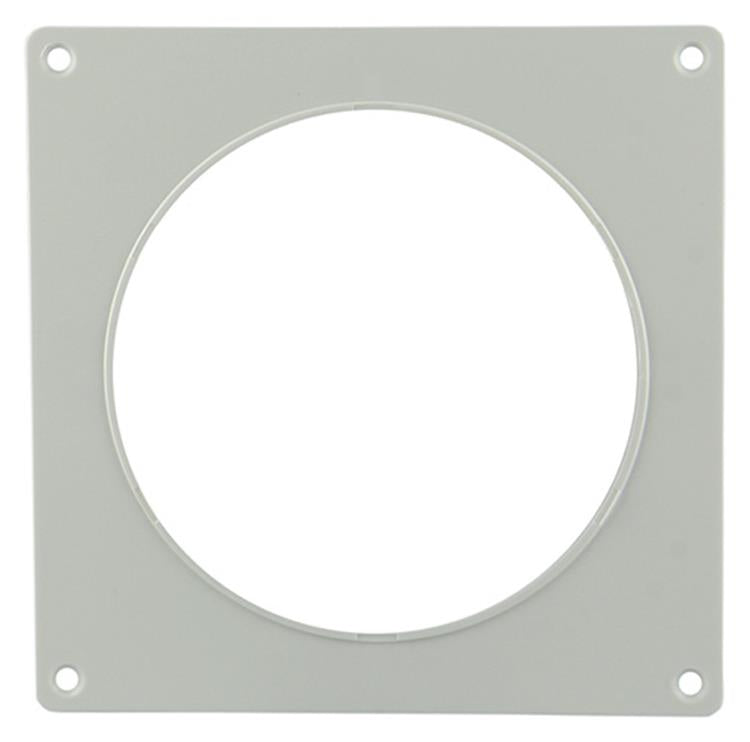 Renson 1006426 - juego de 2 placas de PVC 7031 blanco ø 100 | 5 piezas
