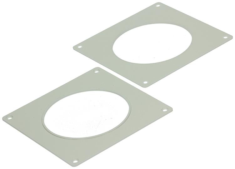 Renson 1006426 - juego de 2 placas de PVC 7031 blanco ø 100 | 5 piezas