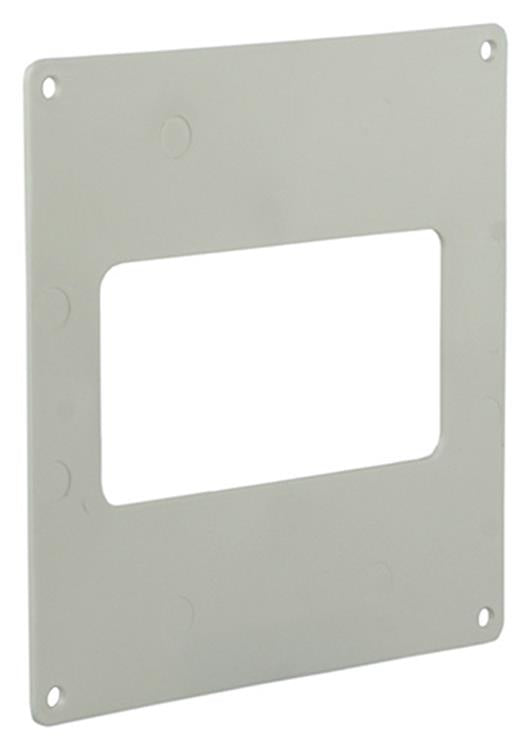 Renson 1006429 - juego de 2 placas de cubierta de pvc 7032 blanco 110x55 mm | 5 piezas