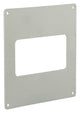 Renson 1006429 - juego de 2 placas de cubierta de pvc 7032 blanco 110x55 mm | 5 piezas