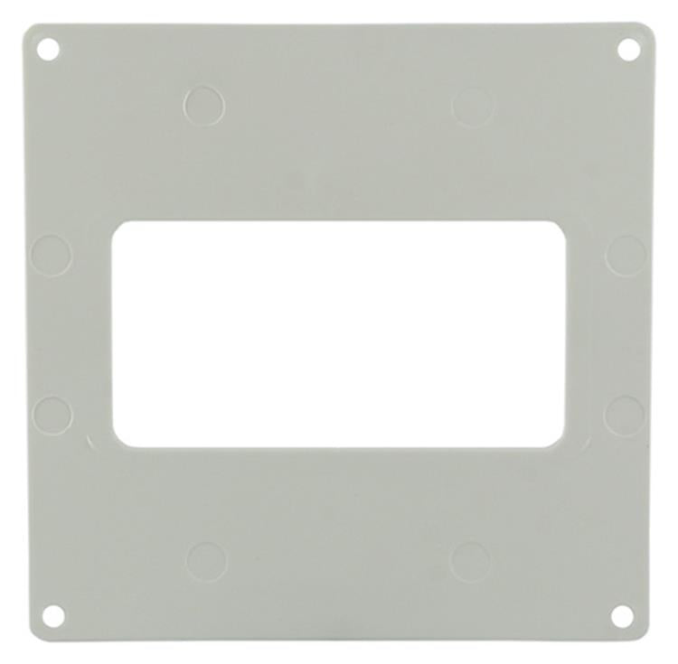 Renson 1006429 - juego de 2 placas de cubierta de pvc 7032 blanco 110x55 mm | 5 piezas