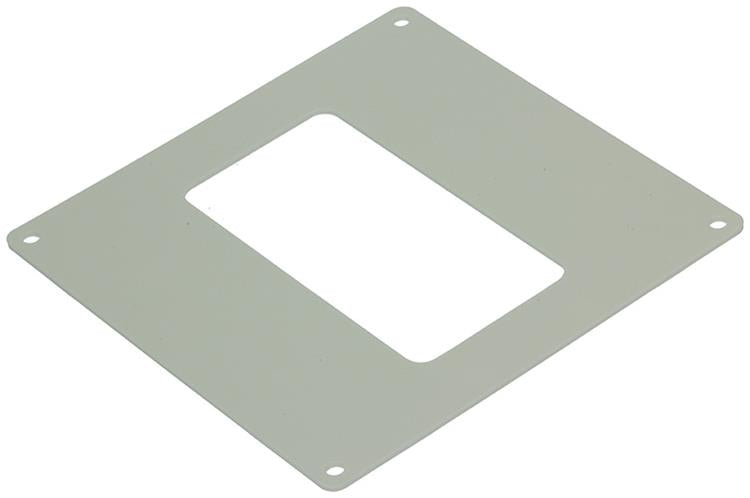 Renson 1006429 - juego de 2 placas de cubierta de pvc 7032 blanco 110x55 mm | 5 piezas