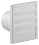 Renson 1006385 - rejilla campana extractora 4 trampillas 742 dia PVC ral 9010 ø100-130 | 2 piezas