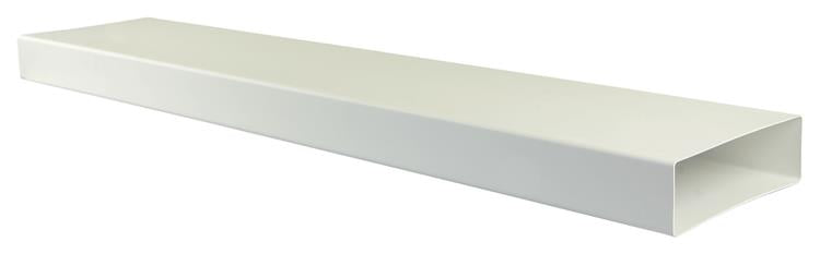 Renson 1006425 - Tubo PVC trozo 1m 7028 blanco 204x60mm | 4 piezas