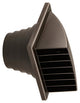 Renson 1006384 - rejilla campana extractora 1 trampilla 741 dia PVC ral 8019 ø100-130 | 2 piezas