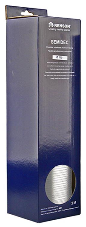 Renson 1006199 - flexible de aluminio dia 110 3000 mm | 2 piezas