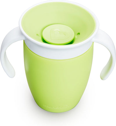 Munchkin miracle anti-lek 360° drinkbeker - trainer cup - oefenbeker voor baby en kind - 207ml - groen