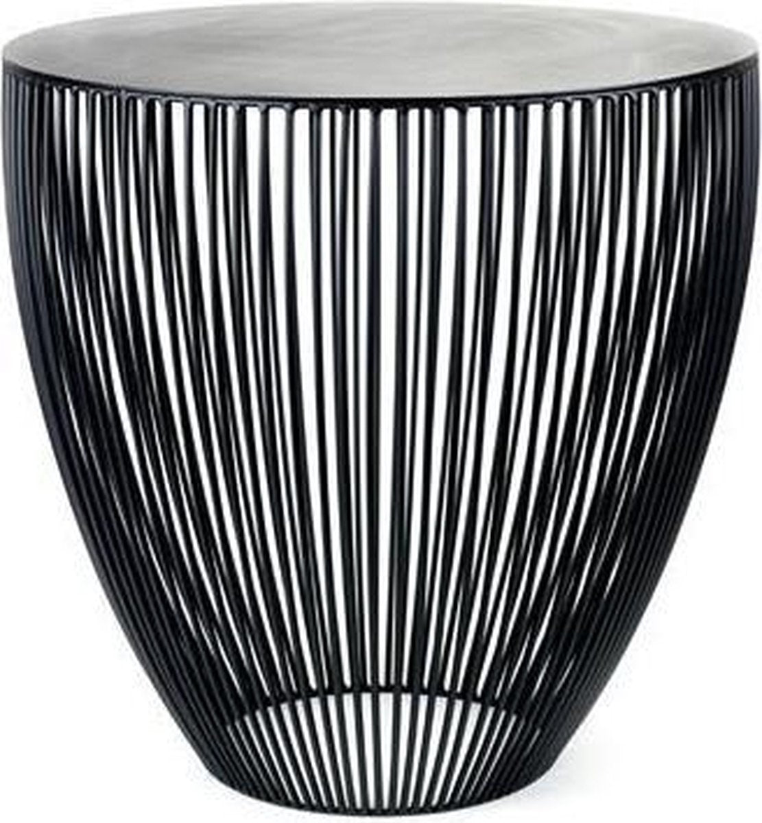 Serax - antonino sciortino sculture in metallo - tavolino l - nero - 50 ø