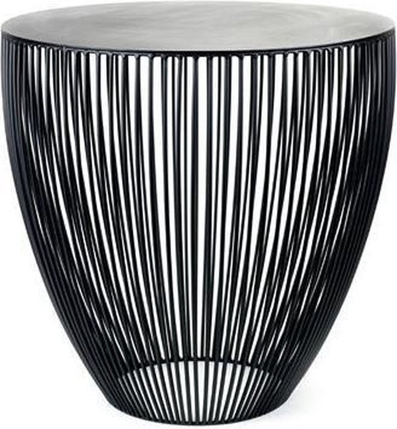 Serax - antonino sciortino sculture in metallo - tavolino l - nero - 50 ø