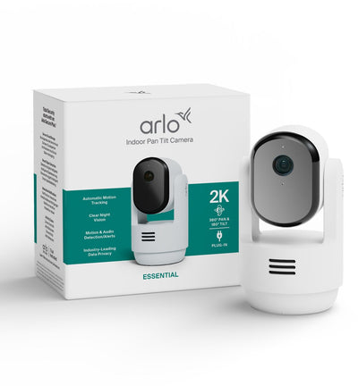 Telecamera di sicurezza Arlo essenziali3 2K PTZ per uso interno - 1 telecamera IP