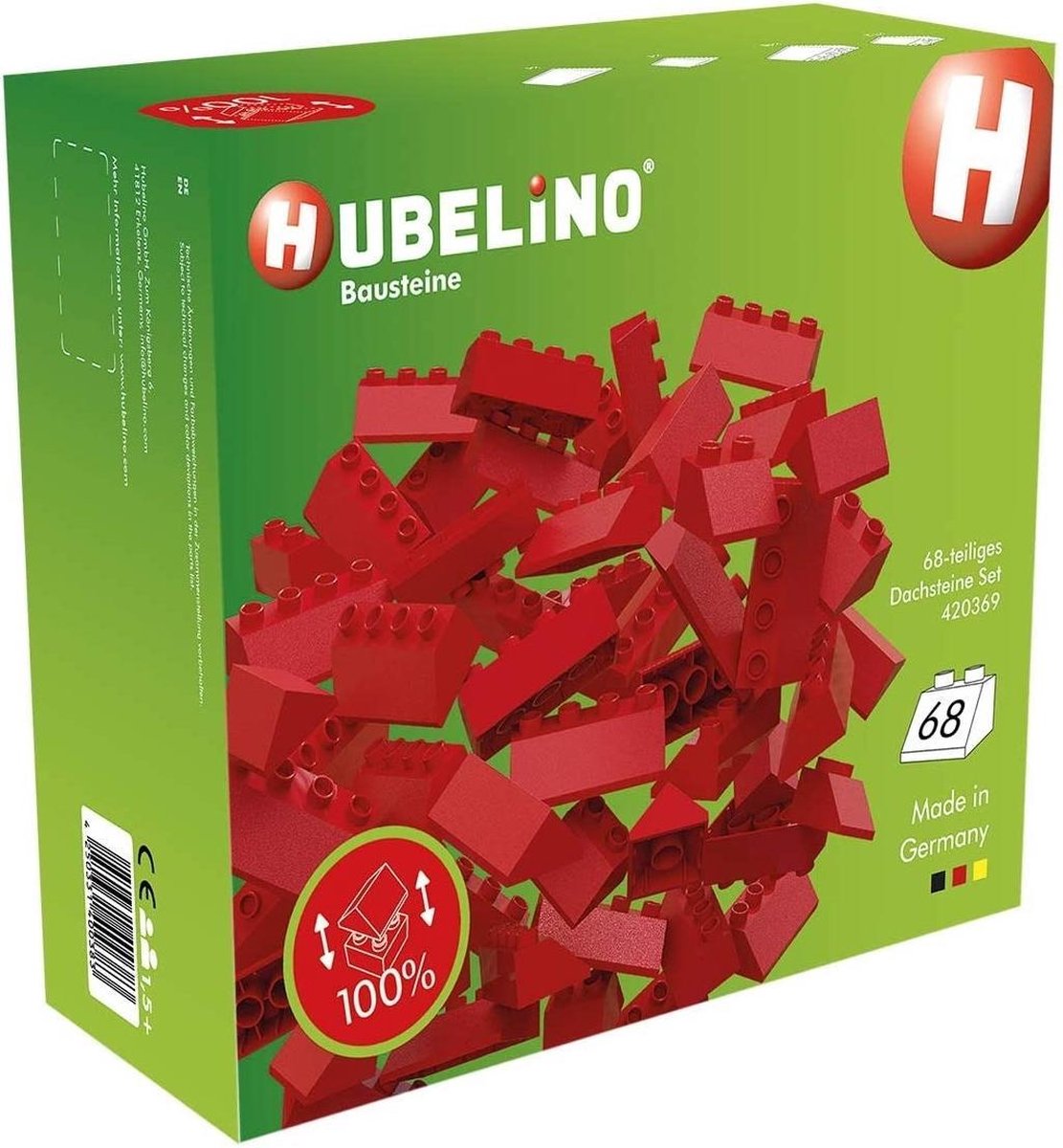 Bloques de construcción de baldosas de techo de Hubelino, 68dlg.