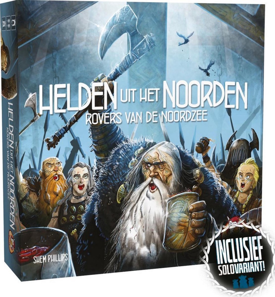 White goblin games - rovers van de noordzee: helden uit het noorden - expertspel - 1 tot 6 spelers - 90 minuten - vanaf 12 jaar