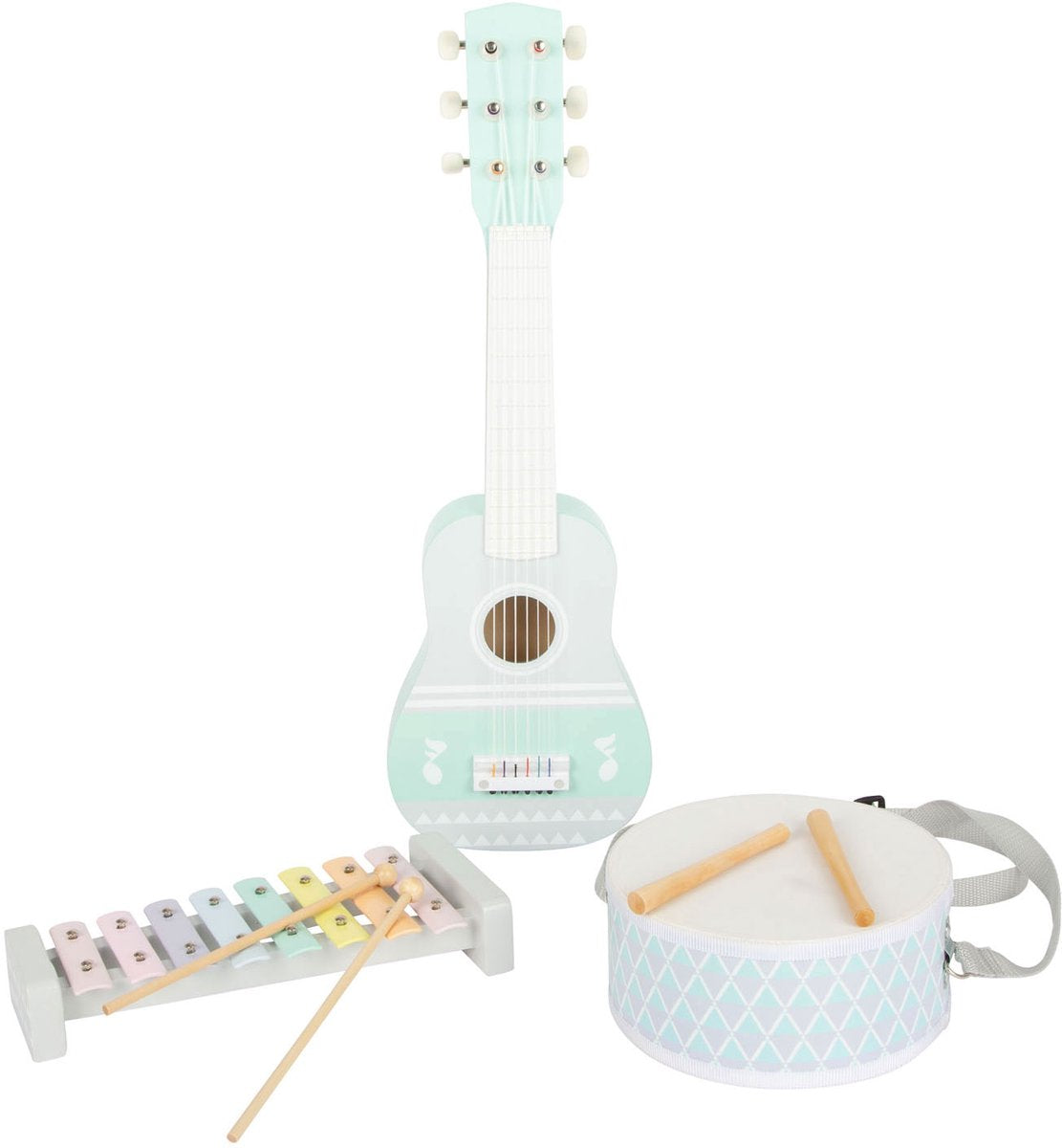 Instil di bosco di piccoli piedi di legno Pastel, 7DLG,