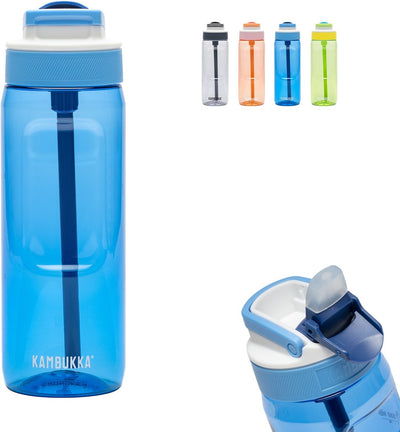Borraccia Kambukka Lagoon da 750 ml - blu frizzante con cannuccia integrata