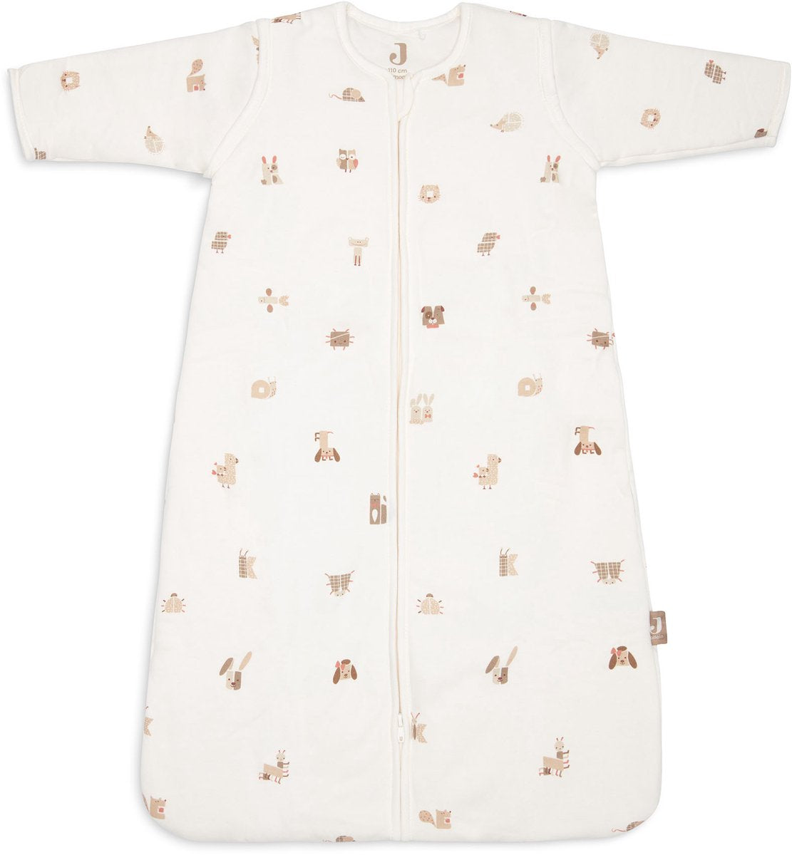 Saco de dormir para bebé Jollein con funda extraíble 110 cm - animal friends