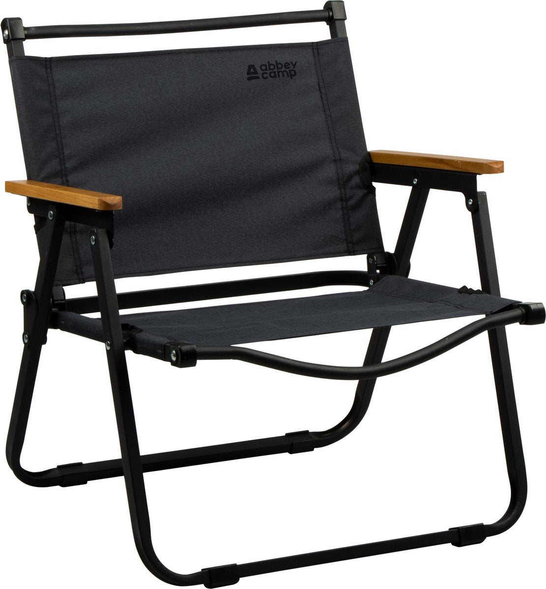 Sedia da campeggio Abbey Camp pieghevole - bassa - 54 x 54 x 60 cm - grigia