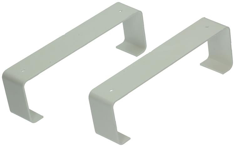Renson 1006420 - juego de 2 soportes de montaje de pvc 7023 blanco 204x60mm | 5 piezas