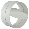 Renson 1006398 - Pieza de conexión PVC + válvula antirretorno 7007 blanco ø 100 | 2 piezas