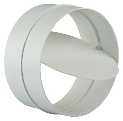 Renson 1006398 - Raccordo in PVC + valvola di ritegno 7007 bianco ø 100 | 2 pezzi