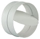 Renson 1006398 - Pieza de conexión PVC + válvula antirretorno 7007 blanco ø 100 | 2 piezas