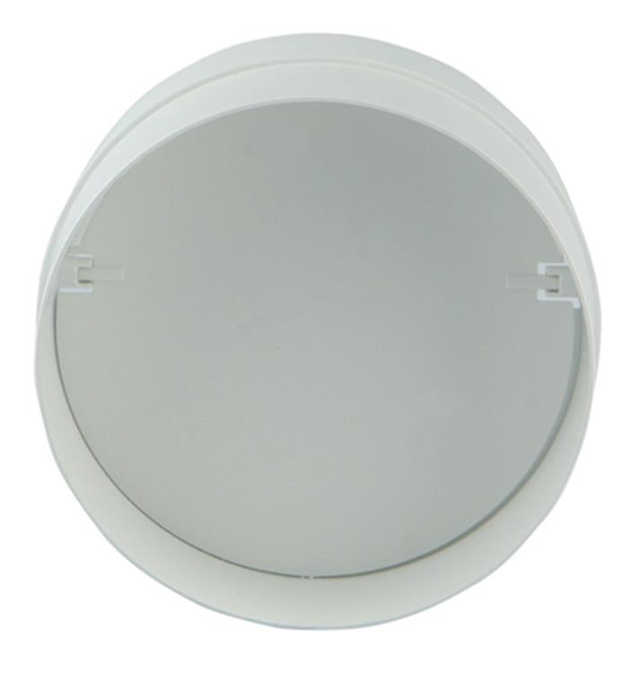 Renson 1006398 - Pieza de conexión PVC + válvula antirretorno 7007 blanco ø 100 | 2 piezas