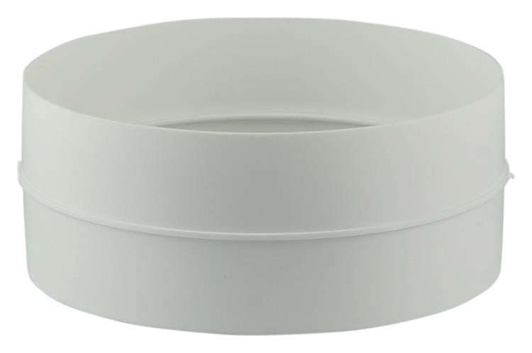 Renson 1006398 - Pieza de conexión PVC + válvula antirretorno 7007 blanco ø 100 | 2 piezas