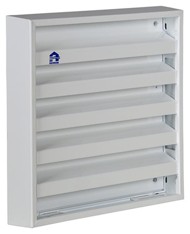 Renson 1013926 - rejilla de pared de superficie aluminio blanco 431 165x165mm | 2 piezas