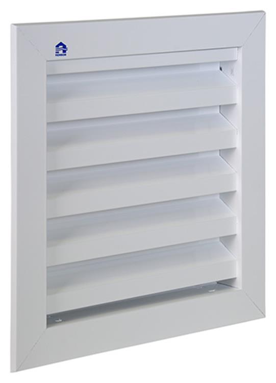 Renson 1006610 - Rejilla empotrable en pared 411 ral 9010 200x200mm | 2 piezas