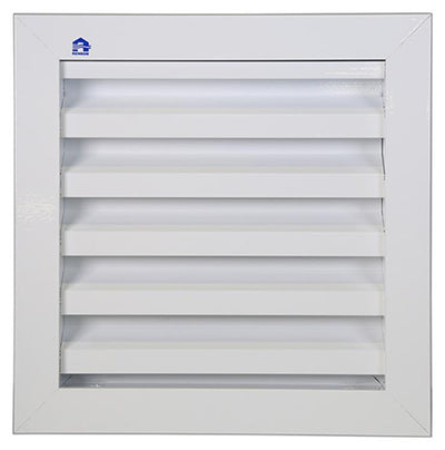 Renson 1006610 - inbouw muurrooster 411 ral 9010 200x200mm | 2 stuks
