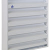 Renson 1014554 - rejilla de pared de superficie aluminio blanco 431 225x225mm | 2 piezas