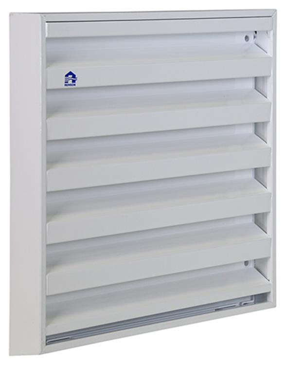 Renson 1014554 - rejilla de pared de superficie aluminio blanco 431 225x225mm | 2 piezas