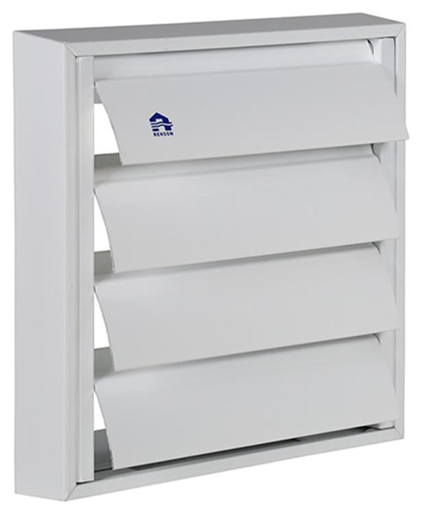 Renson 1013878 - Rejilla de lamas aluminio blanco 433 173x173mm | 2 piezas