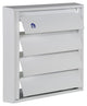 Renson 1013878 - Rejilla de lamas aluminio blanco 433 173x173mm | 2 piezas