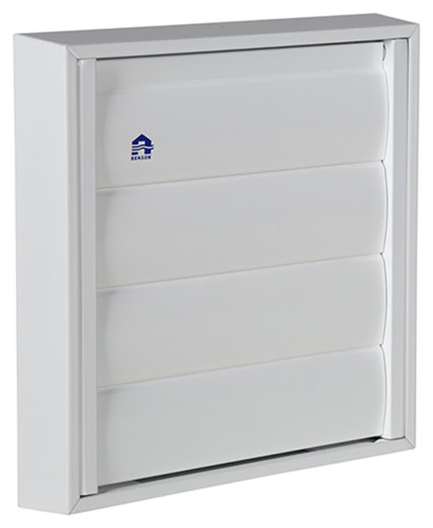 Renson 1013878 - Rejilla de lamas aluminio blanco 433 173x173mm | 2 piezas