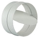 Renson 1008568 - Pieza de conexión de PVC + válvula antirretorno 7007 blanca diam. 125 mm | 2 piezas