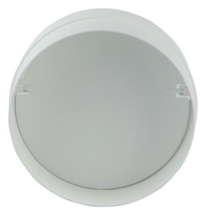 Renson 1008568 - Pieza de conexión de PVC + válvula antirretorno 7007 blanca diam. 125 mm | 2 piezas