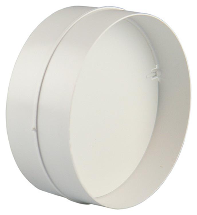Renson 1008569 - Pieza de conexión de PVC + válvula antirretorno 7007 ø. 150 mm - blanco | 2 piezas