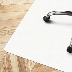 Tappetino per sedia floordirekt pro bianco