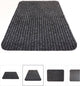 Merkloos sans marque zwarte deurmat- loopmat- schoonloopmat- 40x60- multi eco