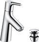 Hansgrohe talis s - wastafelmengkraan - ééngreeps bediening - met afvoerplug - 80mm maat - chroom