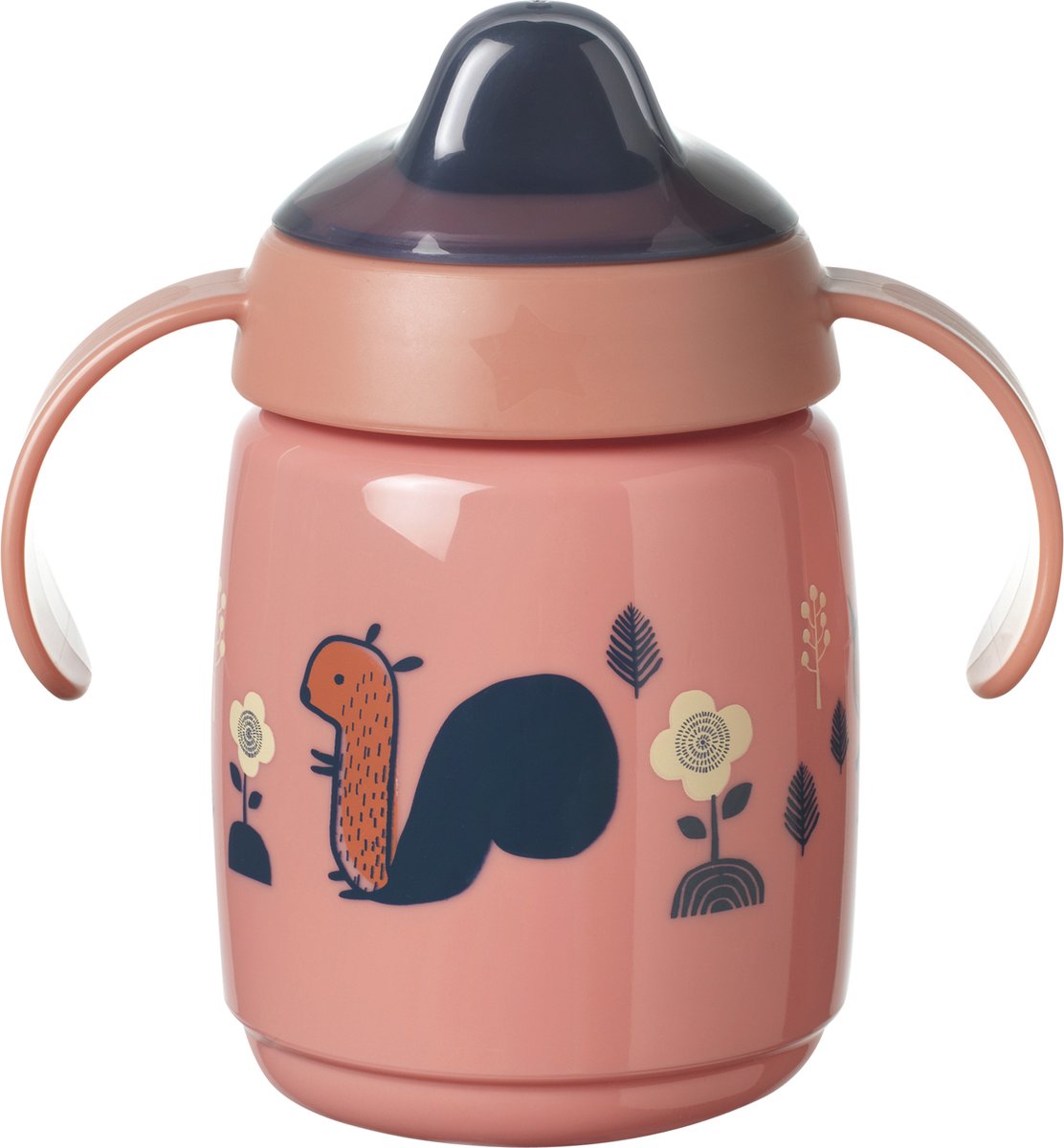 Bicchiere Tommee Tippee Superstar Sippee - con beccuccio morbido - con intellivalve - tecnologia antibatterica Bacshield - dai 6 mesi - 300 ml - rosso