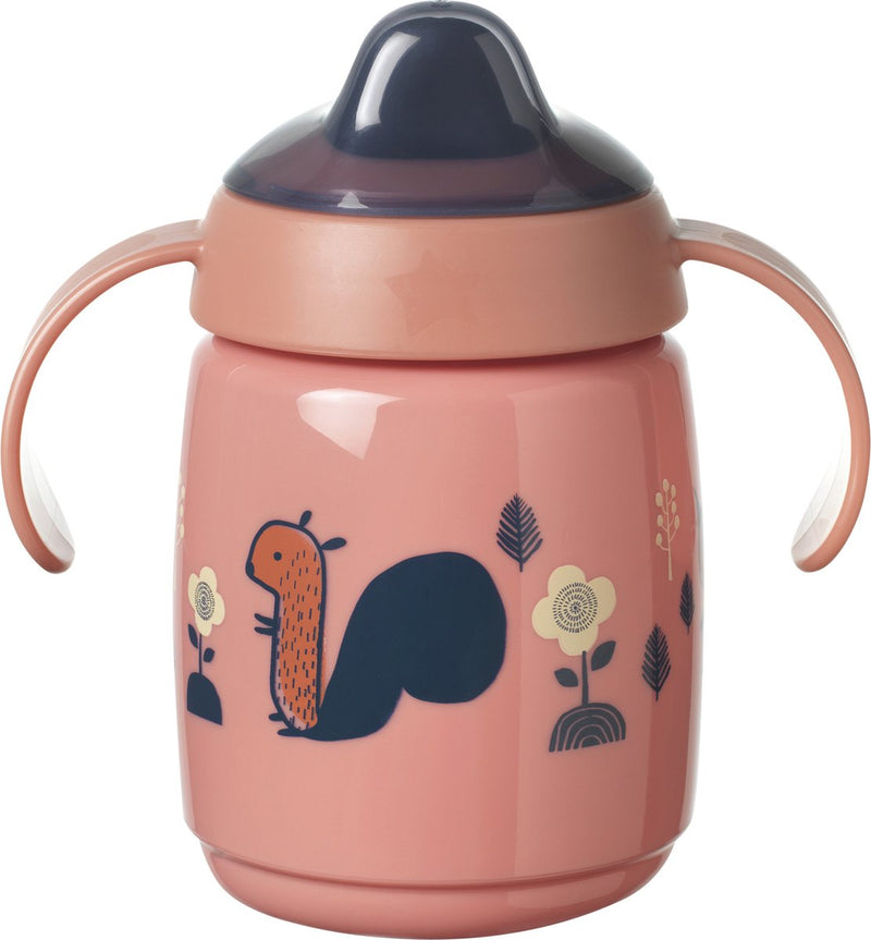 Bicchiere Tommee Tippee Superstar Sippee - con beccuccio morbido - con intellivalve - tecnologia antibatterica Bacshield - dai 6 mesi - 300 ml - rosso