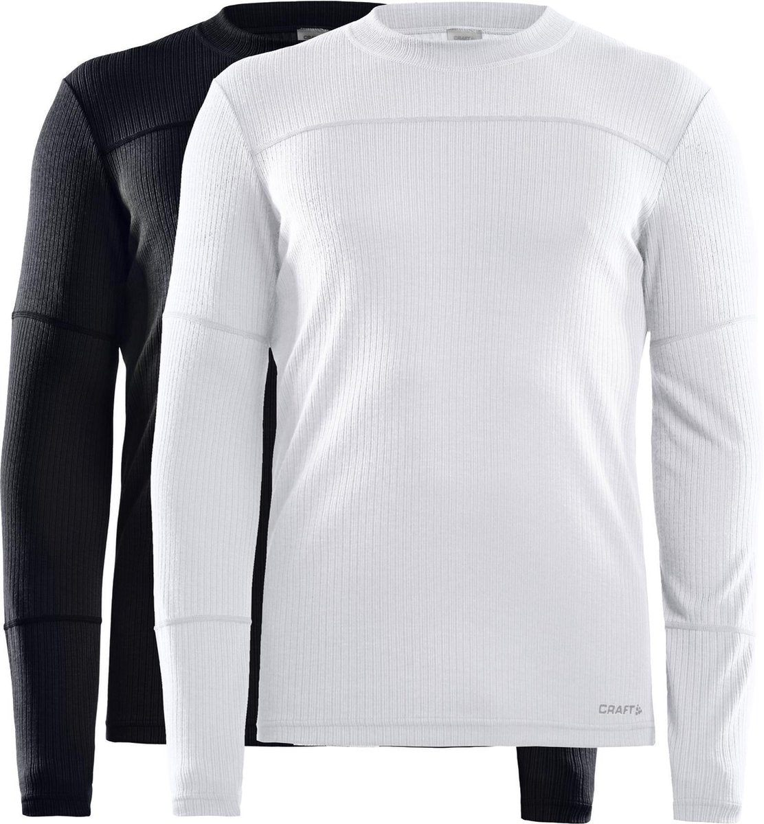 Craft - capa base core 2-pack - camiseta térmica - blanco y negro - hombres - m