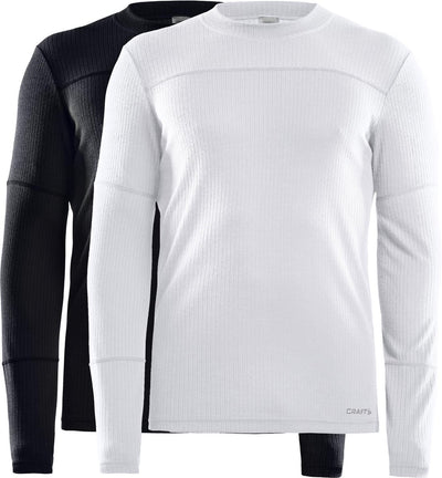 Craft - capa base core 2-pack - camiseta térmica - blanco y negro - hombres - m