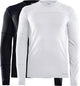 Craft - capa base core 2-pack - camiseta térmica - blanco y negro - hombres - m