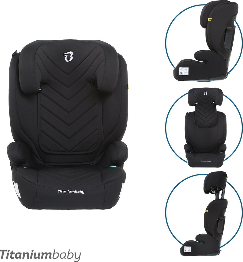 Titanium baby Seggiolino auto Titanium vidar i-size (r129) - nero