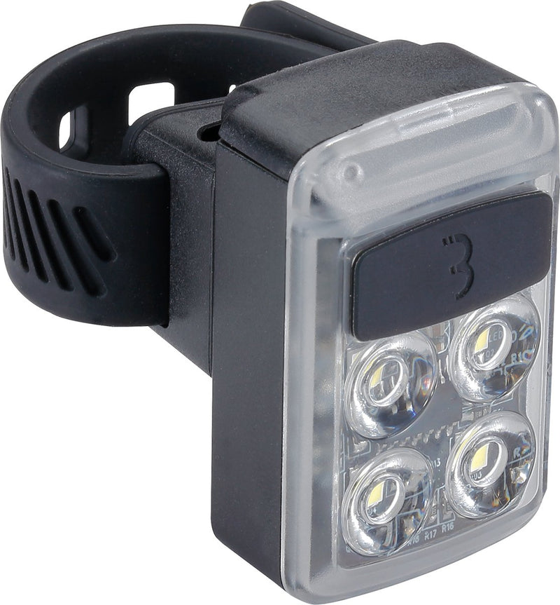 Faro da ciclismo Bbb per bicicletta - illuminazione per bicicletta Luce anteriore ricaricabile tramite USB - lampada anteriore per bicicletta - 50 lumen - impermeabile - batteria a lunga durata - BLS-235
