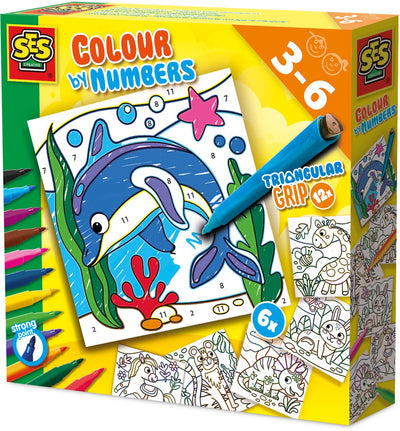 SES Colore sui numeri Triangle Grip Marker
