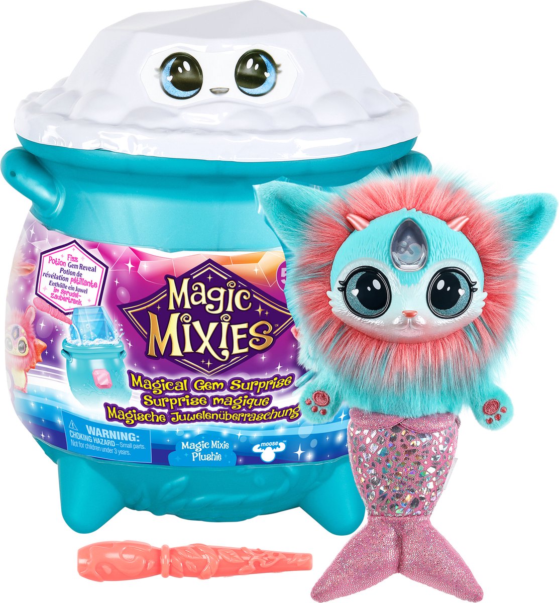 Moose Joys Mixies Gema mágica Sprise Magic Boorner Agua Make Your Mixie Plushie
